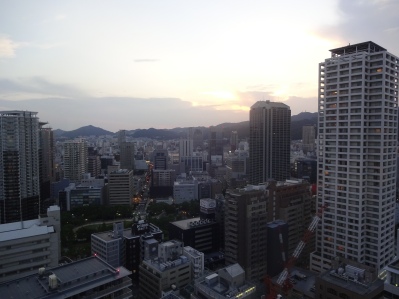 Sonnenuntergang in Kobe